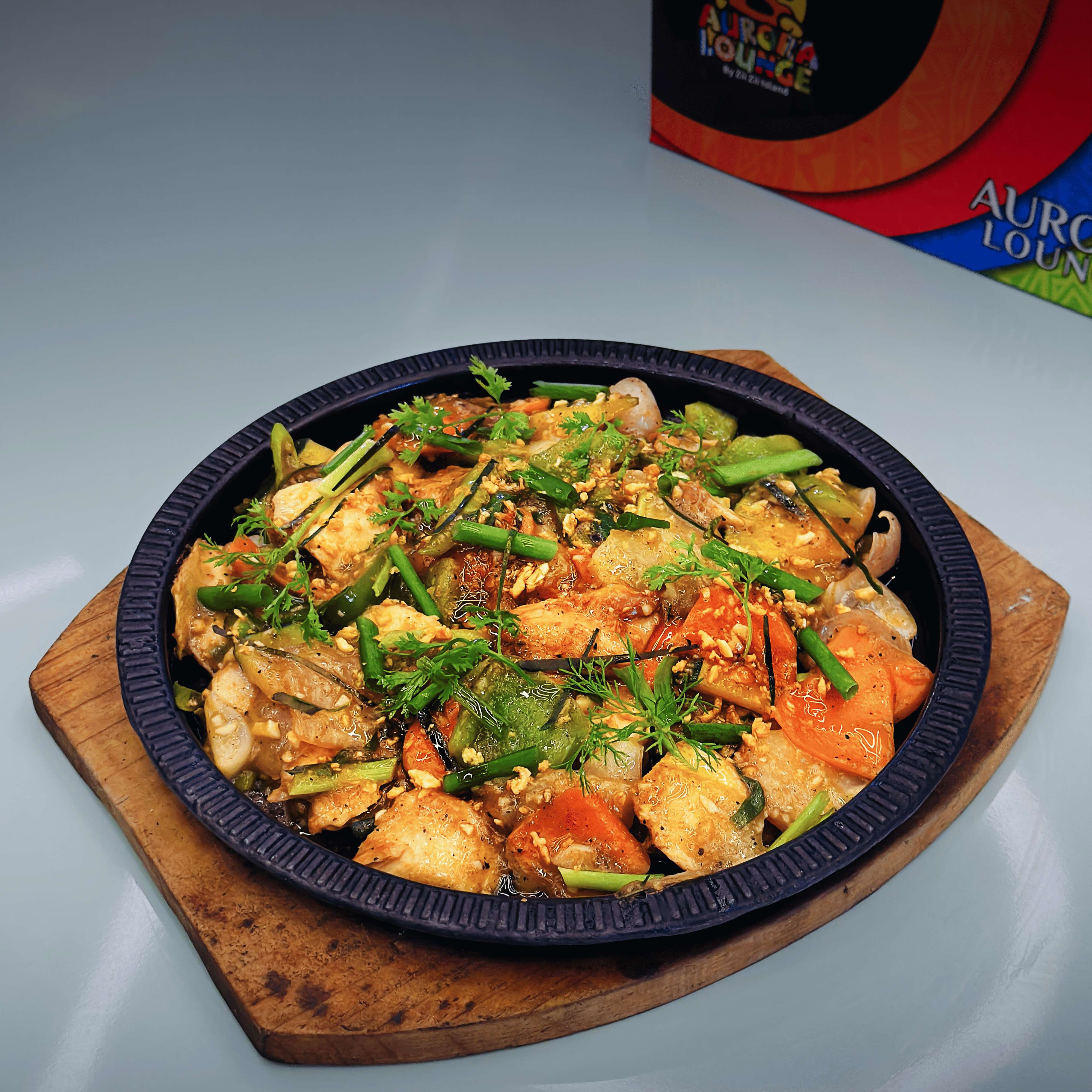 Zesty Chicken Sizzler - Zii Zii Island Menu Zesty Chicken Sizzler